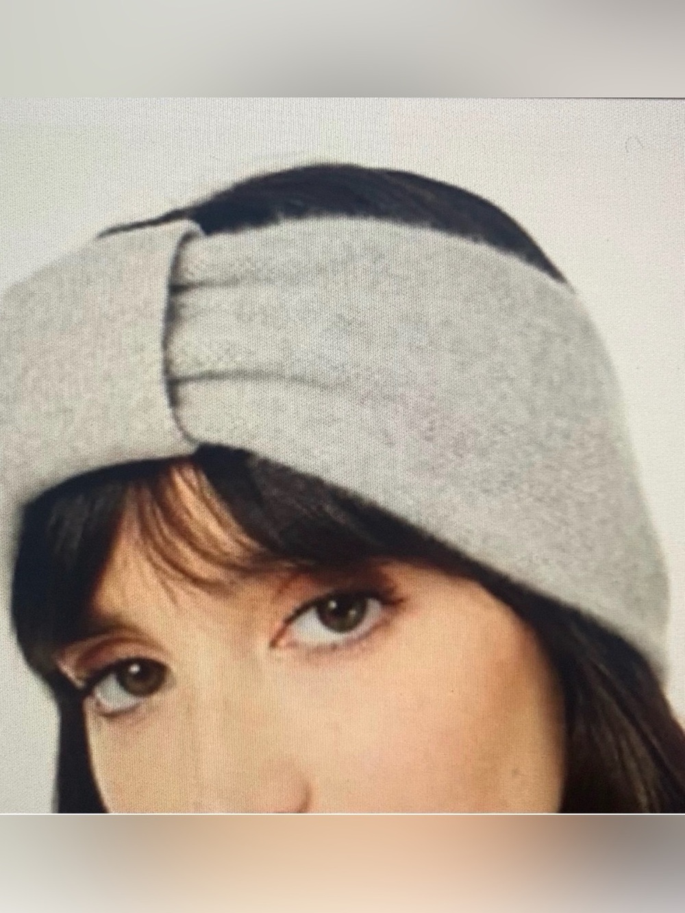 NWT Charter Club Luxury 100% Cashmere Gray Headband One Size